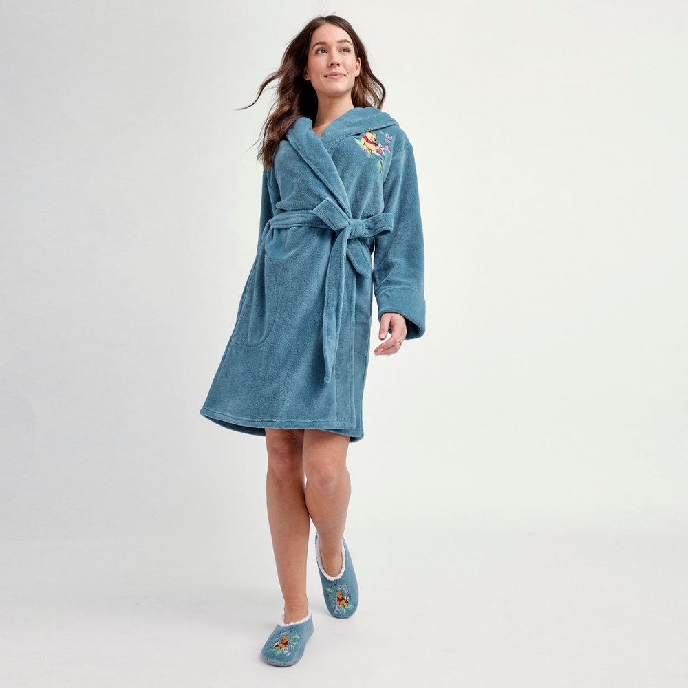 NWT Vera Bradley Disney Winnie The Pooh Hooded Fleece Robe Limited Edition S/M